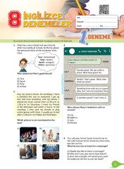 8. Sınıf OVERCOME LGS (İngilizce 16 Deneme Sınavı + MEB LGS Soruları)
