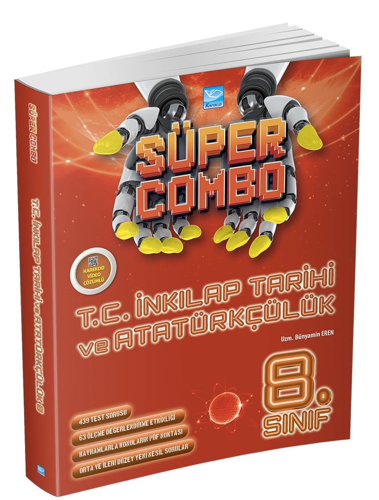 Süper Combo T.C. İnkılap Tarihi ve Atatürkçülük 8. Sınıf Soru Kitabı