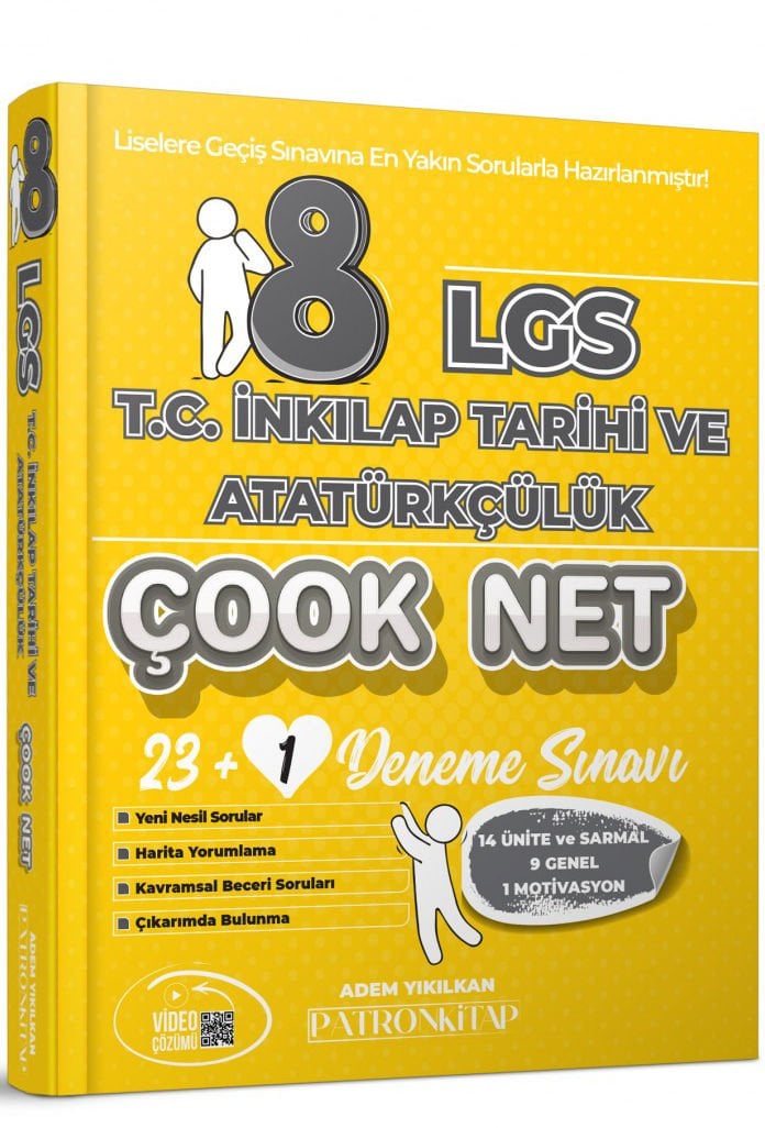 8. Sınıf LGS Çook Net T.C. İnkılap Tarihi ve Atatürkçülük 16'lı Sarmal Deneme Sınavı