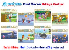 Hikaye Kartları Seti (8 Ayrı Kitap) (3-4-5 Yaş)
