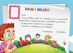 Okul Öncesi Başarı Belgesi (4-5-6 Yaş)